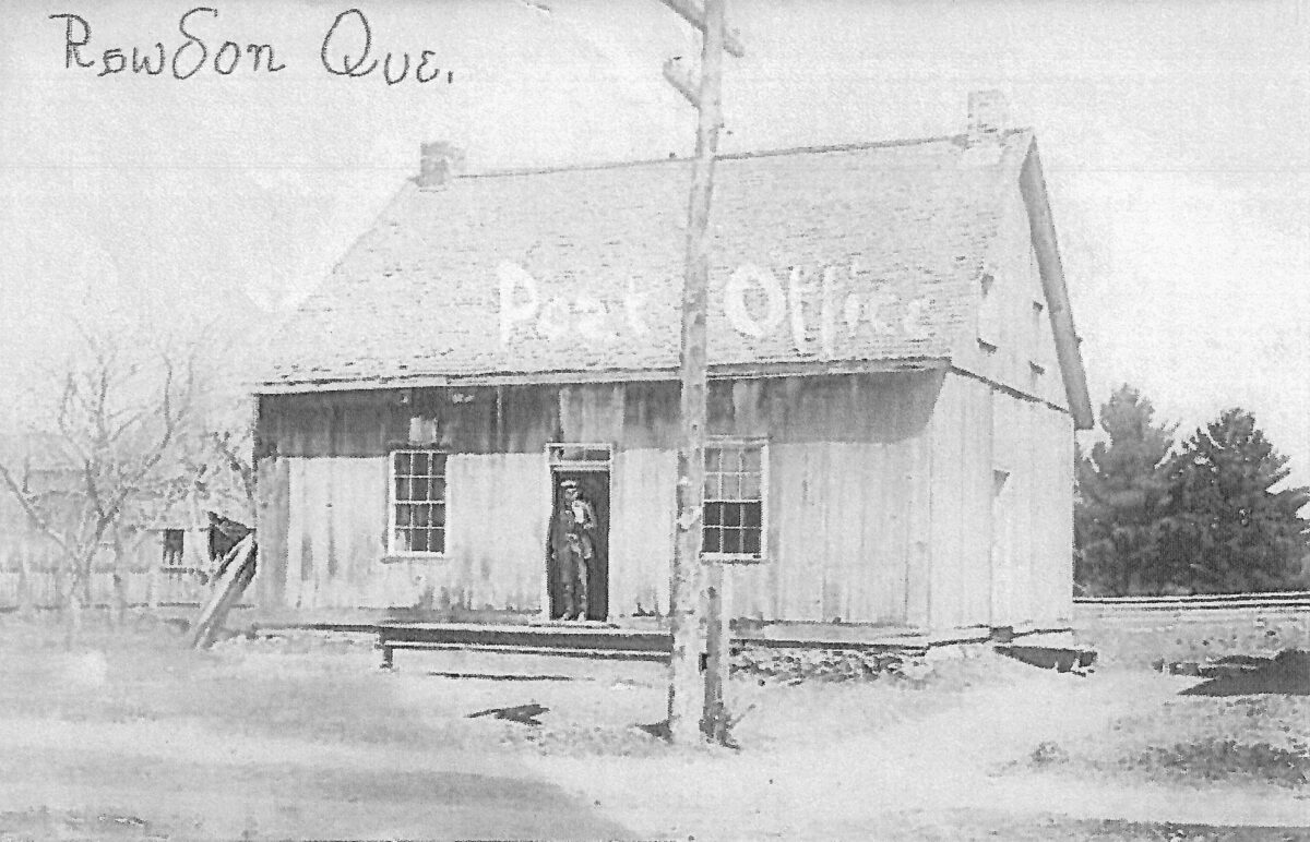 The First Post Office in Rawdon Village